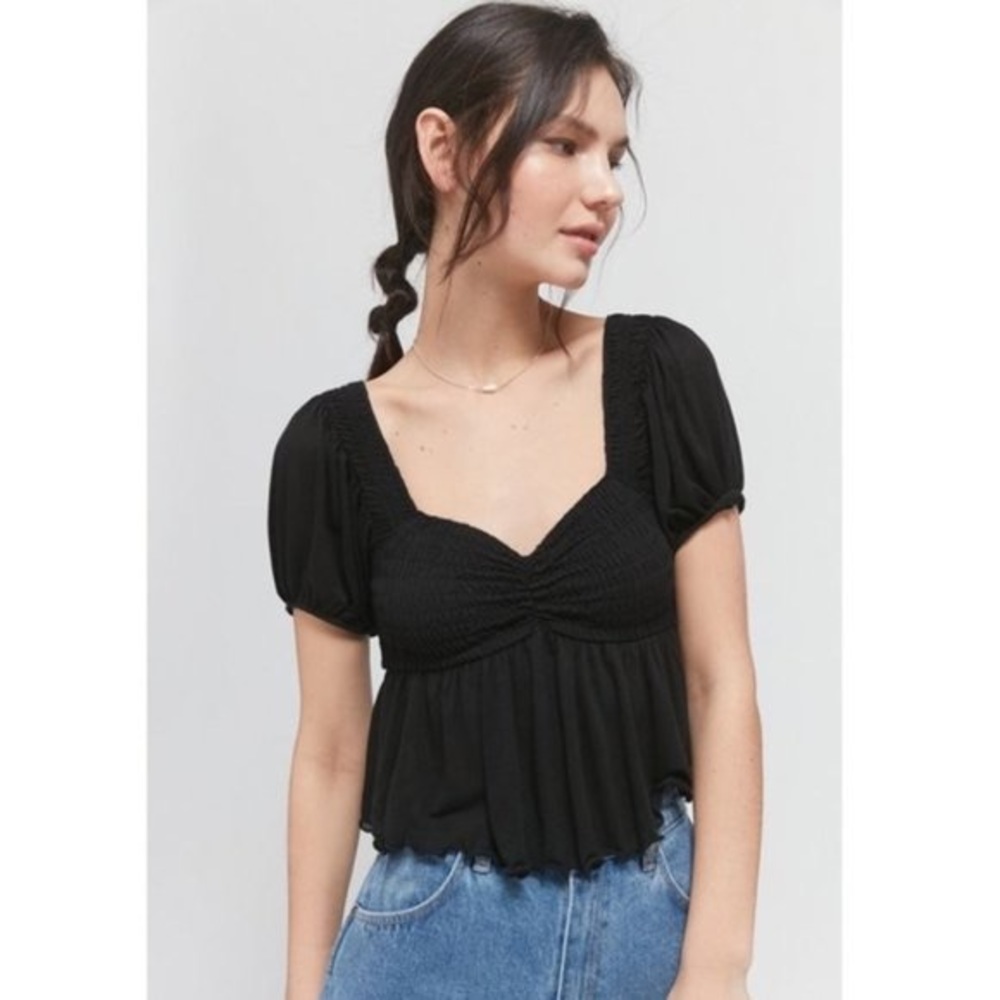 Urban Outfitters Angelo Smocked Bodice Top